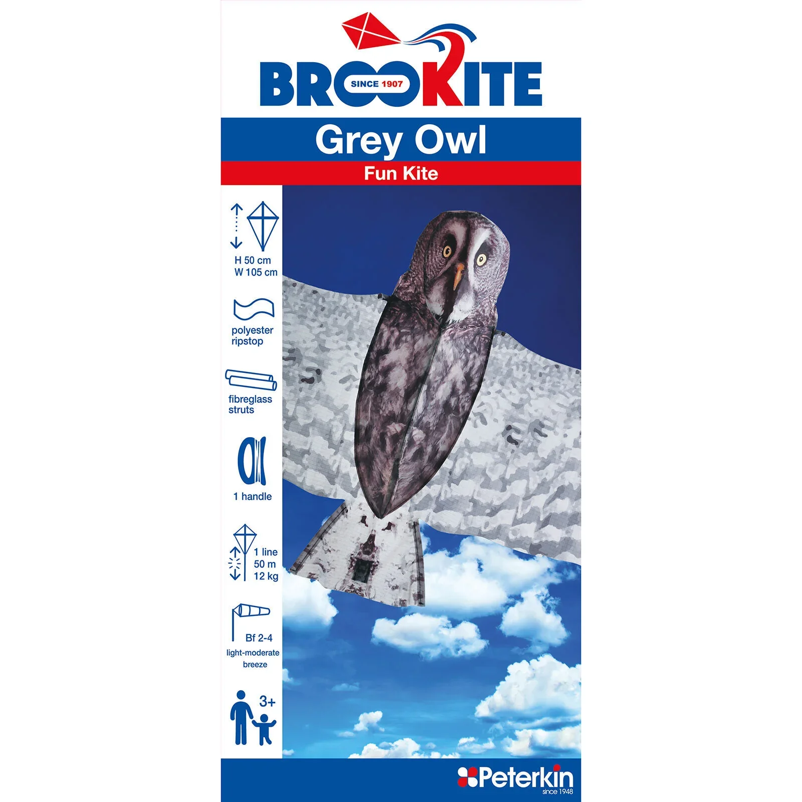 Brookite Grey Owl Kite - Image 6
