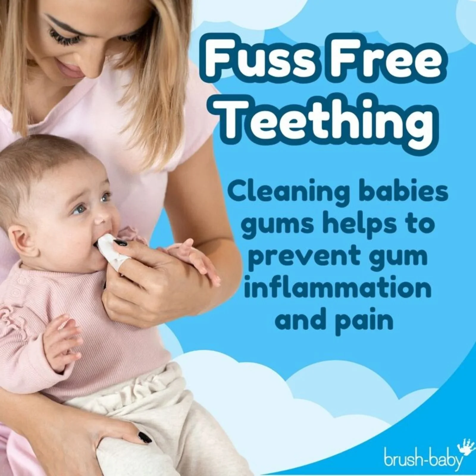 brush-baby Biodegradable Teething Wipes From Birth - Image 5