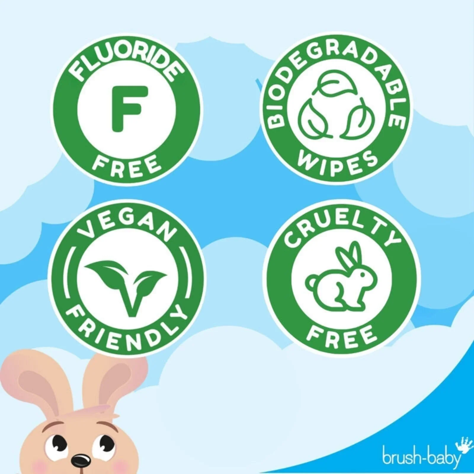 brush-baby Biodegradable Teething Wipes From Birth - Image 6
