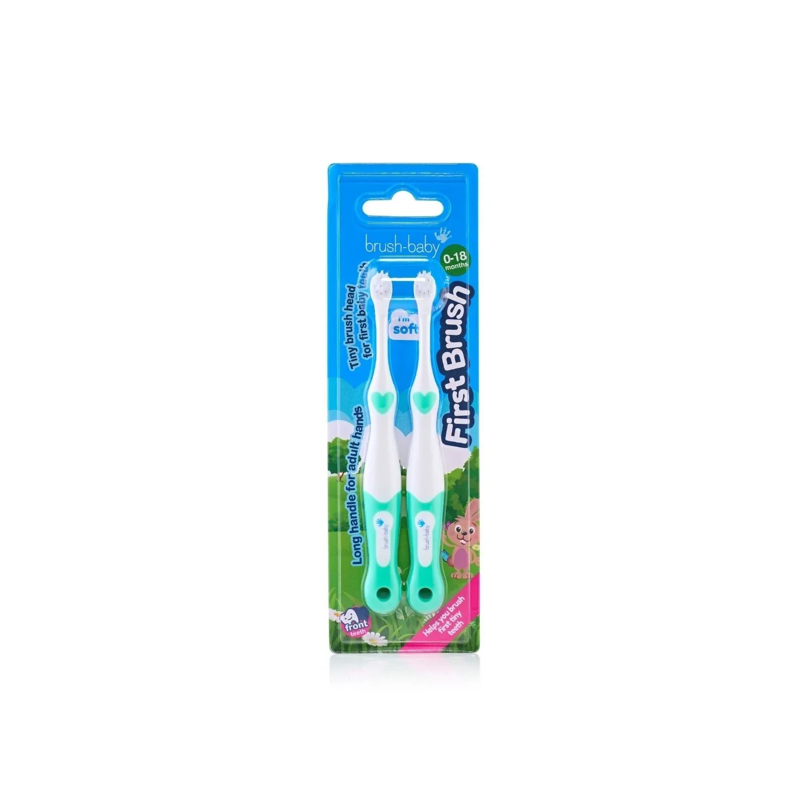 brush-baby First Brush Pack of 2 - Mixed Colours - Image 4