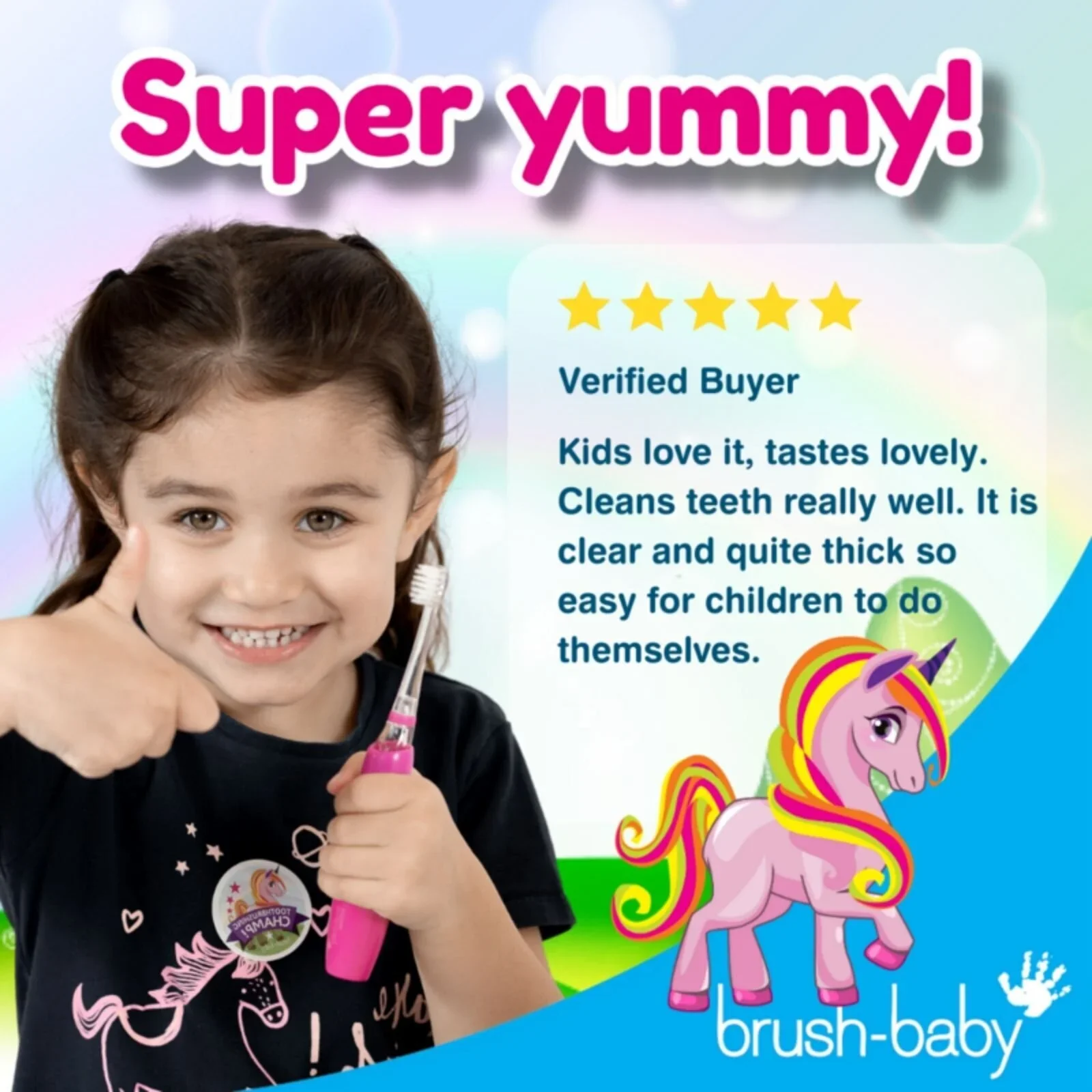 brush-baby Strawberry Toothpaste 3+ years 50ml - Image 5