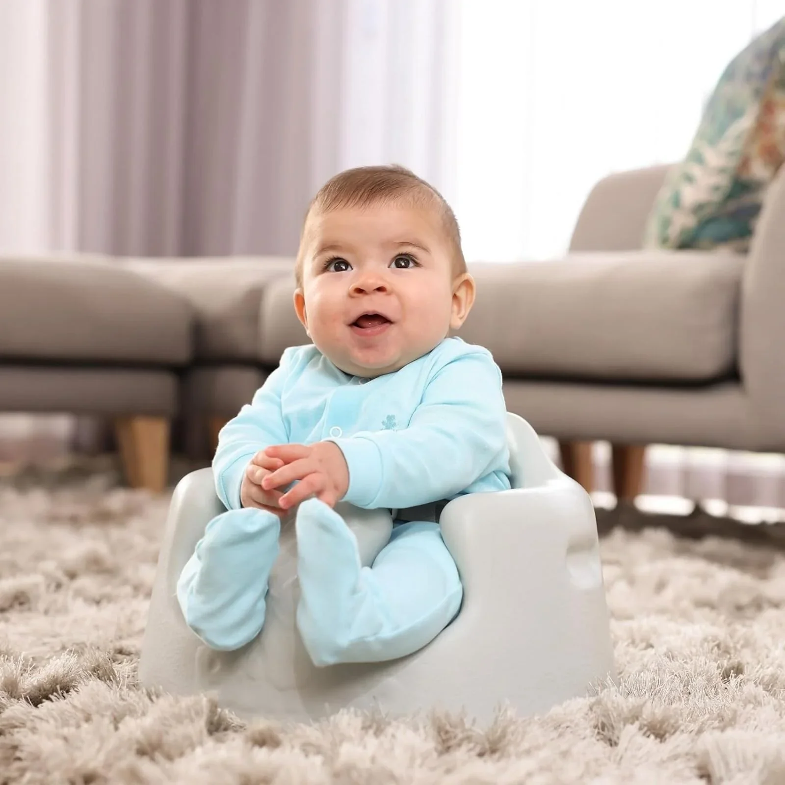 Bumbo Floor Seat 3-12 months - Cool Grey - Image 4