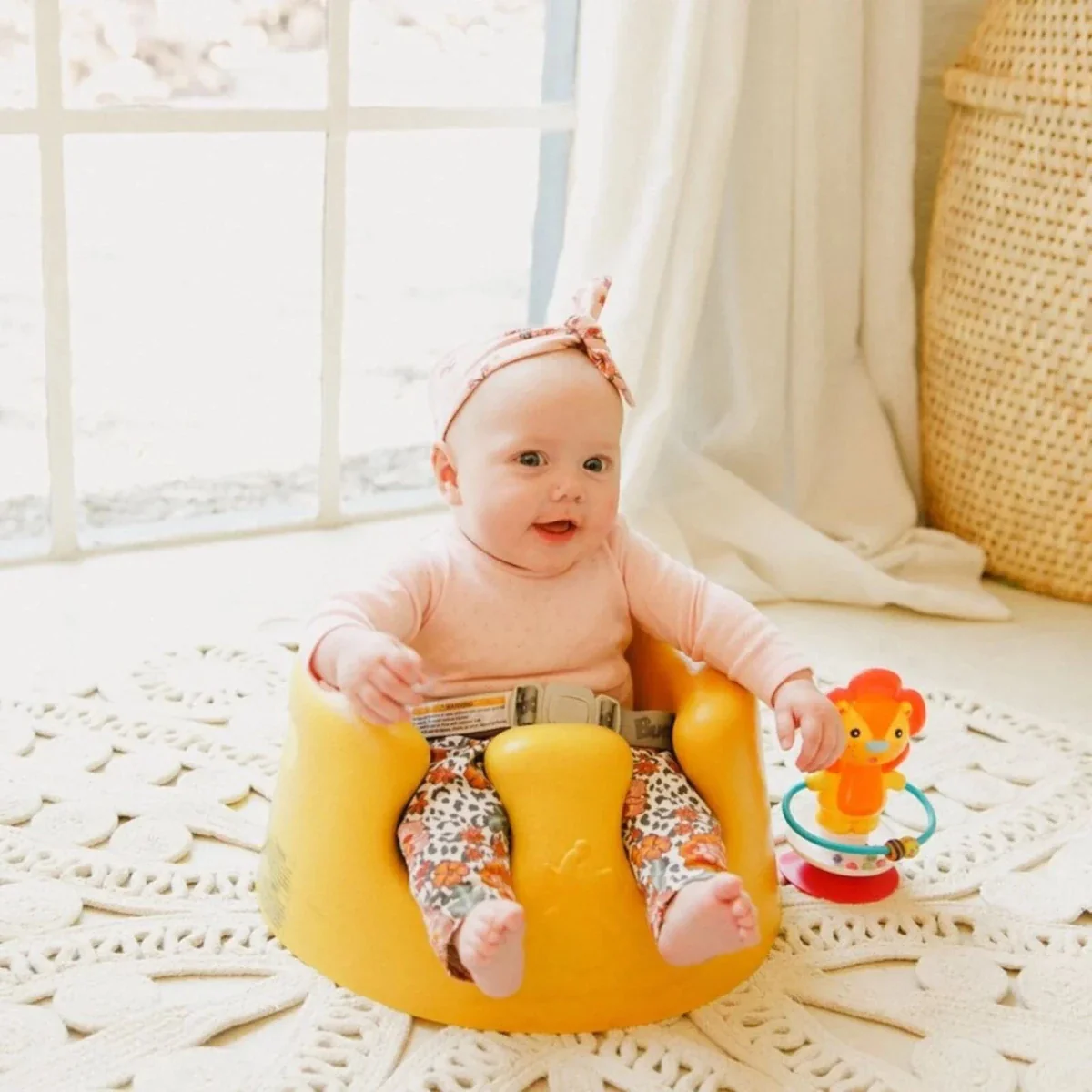 Bumbo Floor Seat 3-12 months - Mimosa Yellow - Image 4