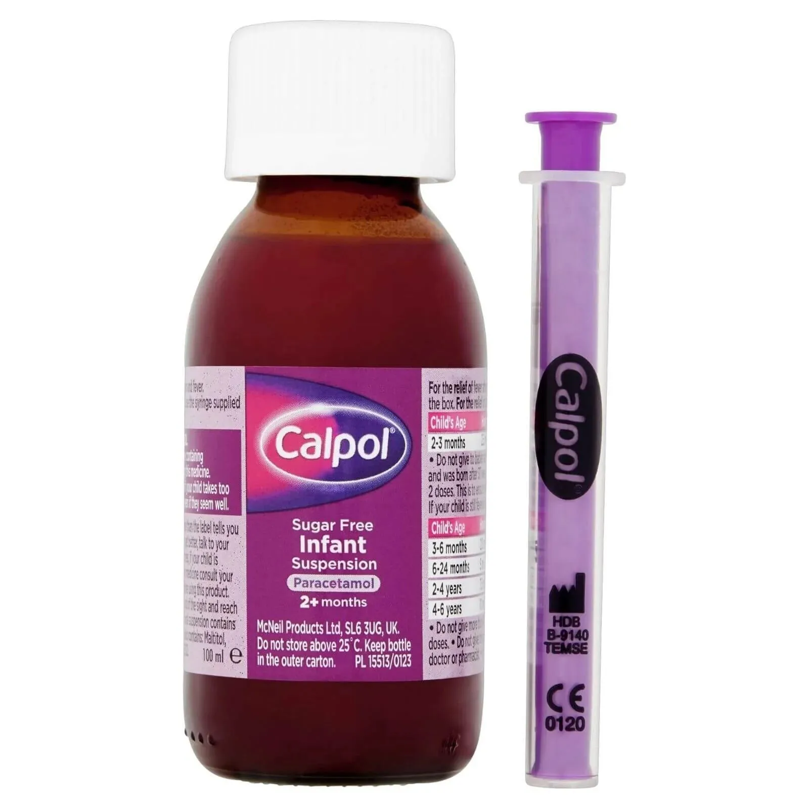 Calpol Sugar Free Infant Suspension Paracetamol Strawberry Flavour 100ml - Image 11