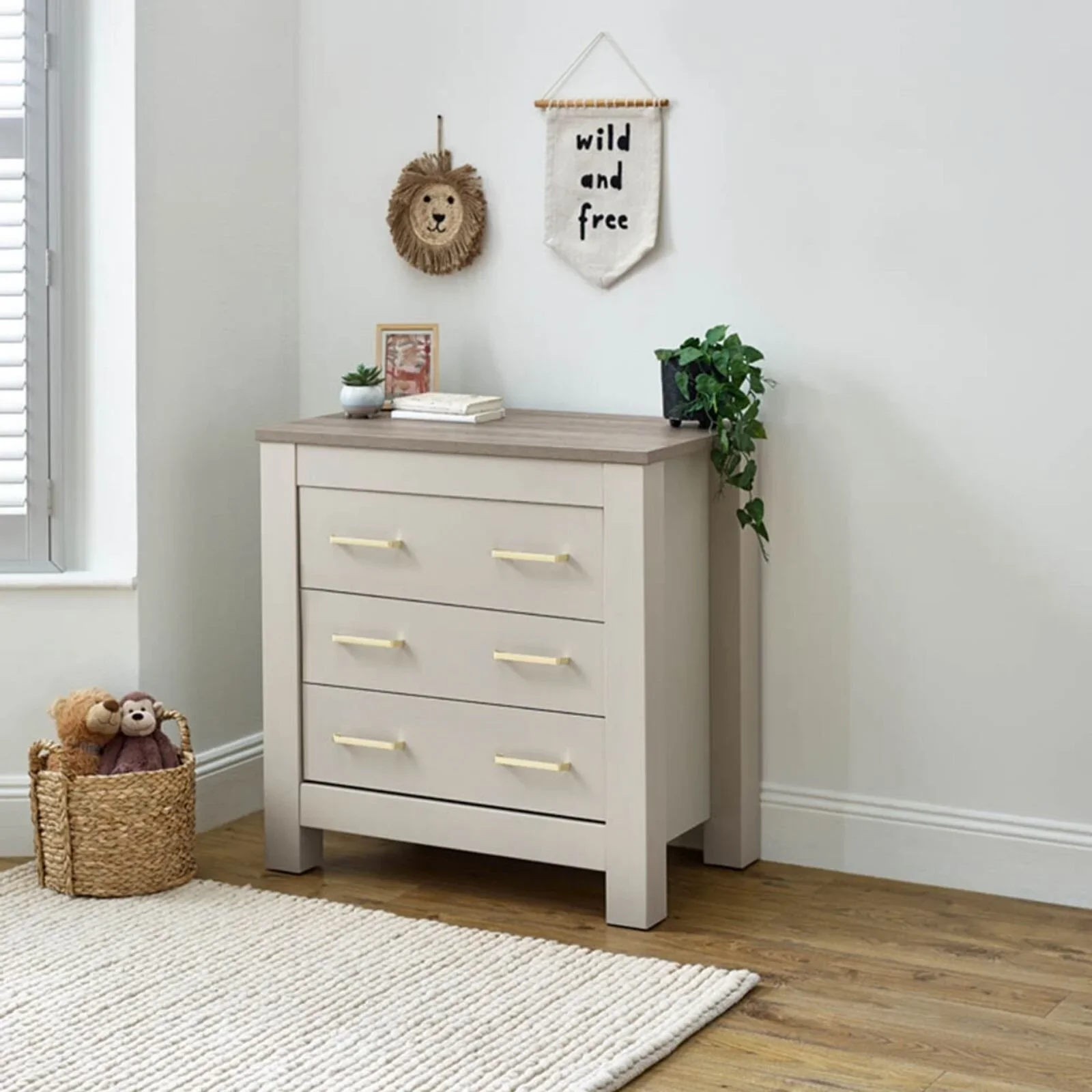 Charnwood Bordeaux Dresser & Baby Changer - Oatmeal - Image 11