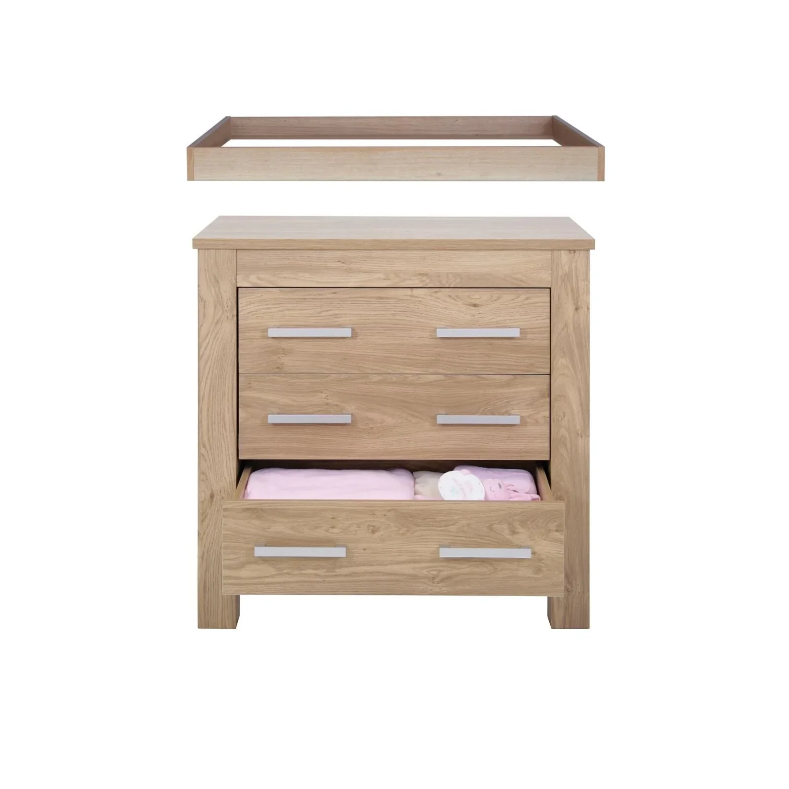 Charnwood Bordeaux Dresser & Baby Changer - Oak - Image 2