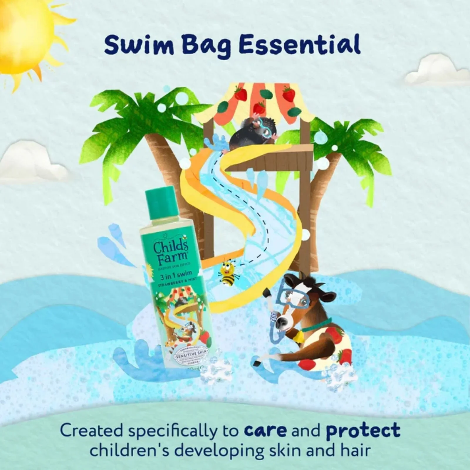 Childs Farm 3-in-1 Swim 250ml - Strawberry & Mint - Image 7