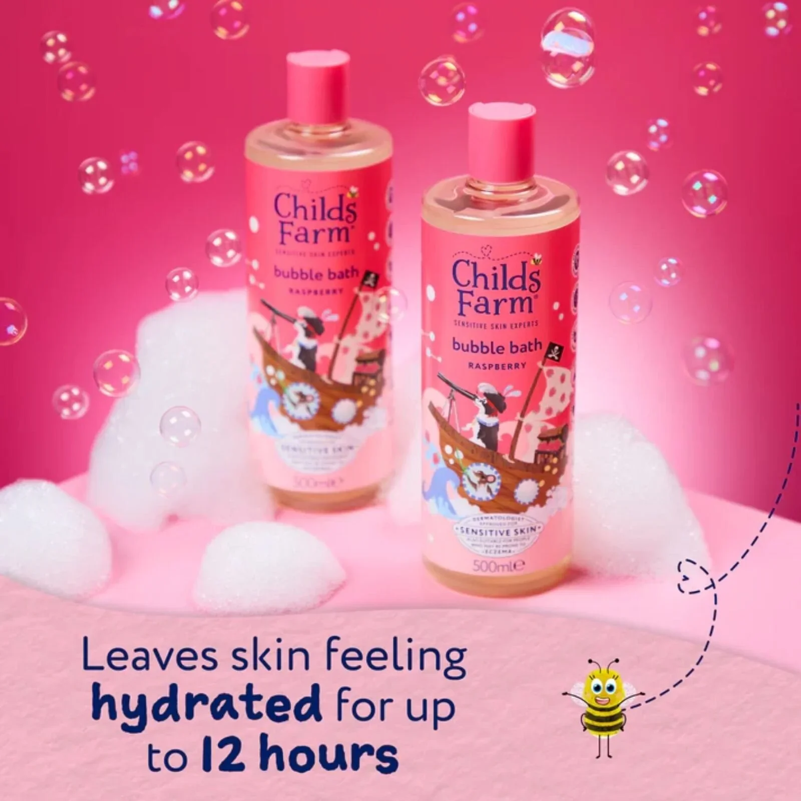 Childs Farm Bubble Bath 500ml - Raspberry - Image 5