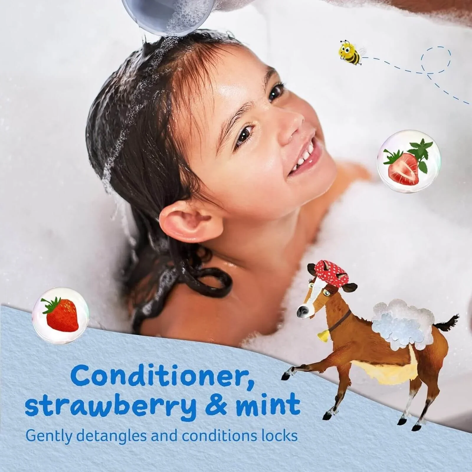 Childs Farm Conditioner Strawberry & Organic Mint 250ml - Image 2