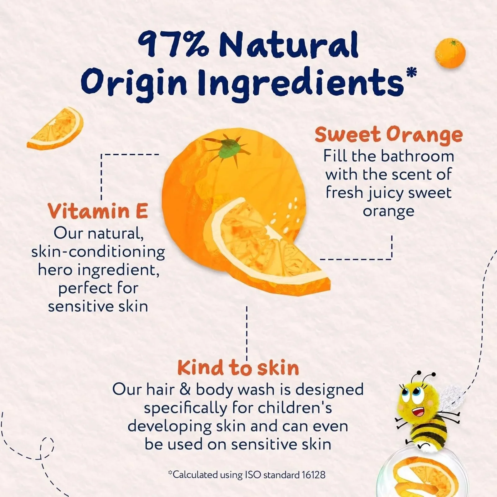 Childs Farm Hair & Body Wash 250ml - Sweet Orange - Image 3