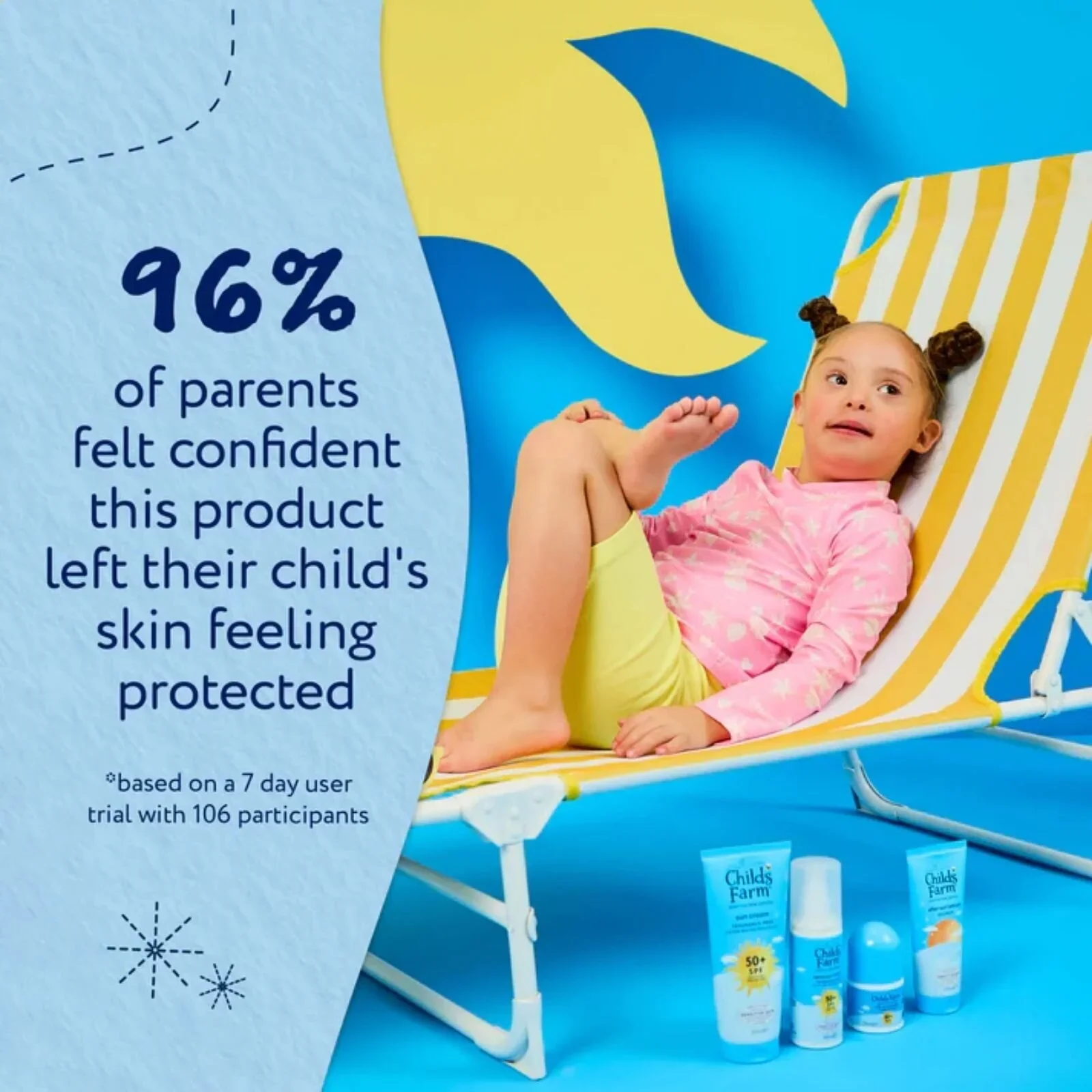Childs Farm SPF 50+ Sun Cream Fragrance Free Sunscreen for Kids & Sensitive Skin 100ml - Image 5