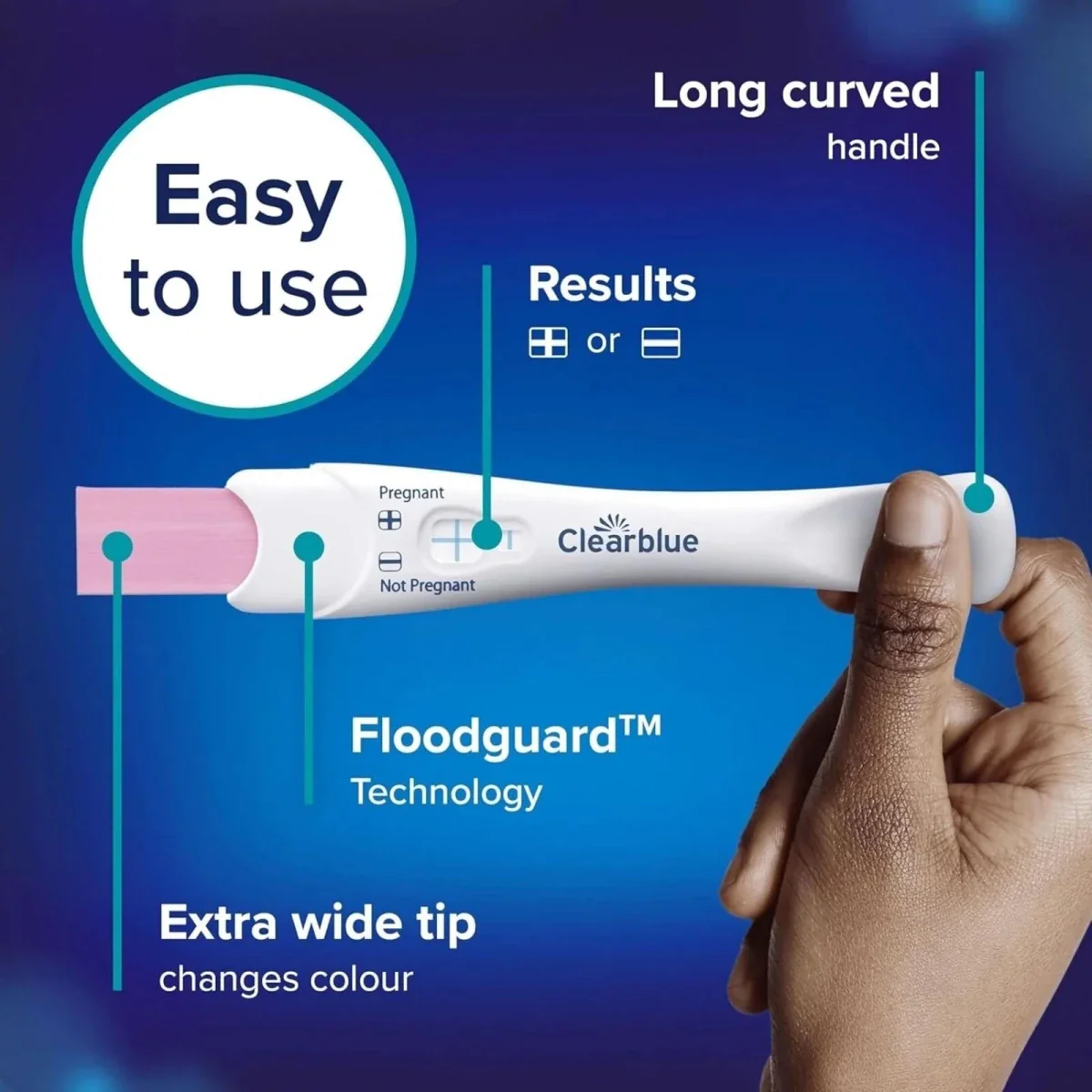 Clearblue Visual Rapid Detection Pregnancy Test Pack of 2 - Image 4
