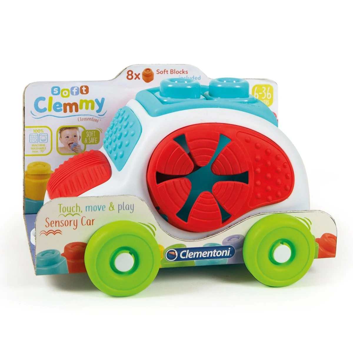 Clementoni Soft Clemmy - Soft Block Sensory Car - Image 6