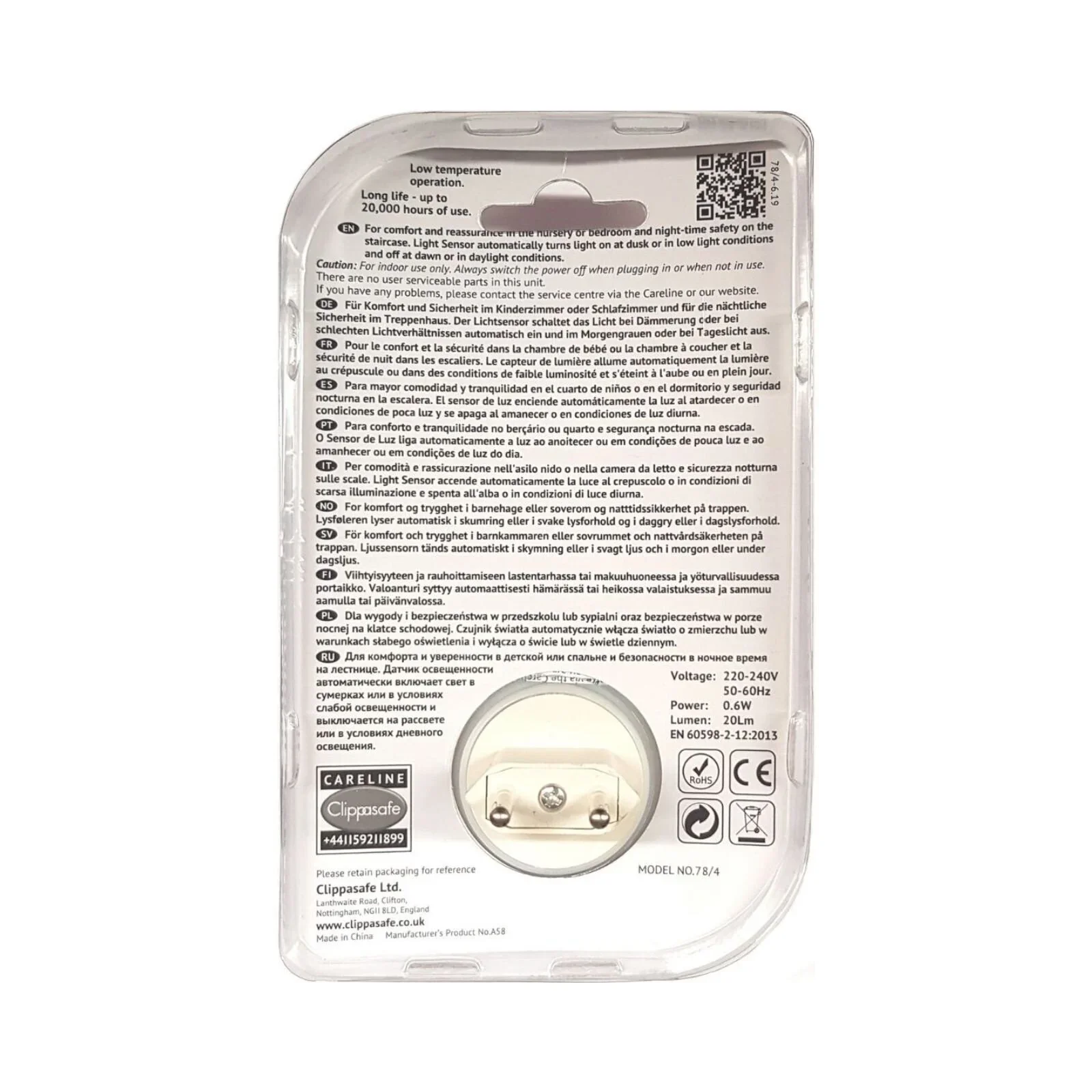 Clippasafe Nightlight with Sensor - Image 3