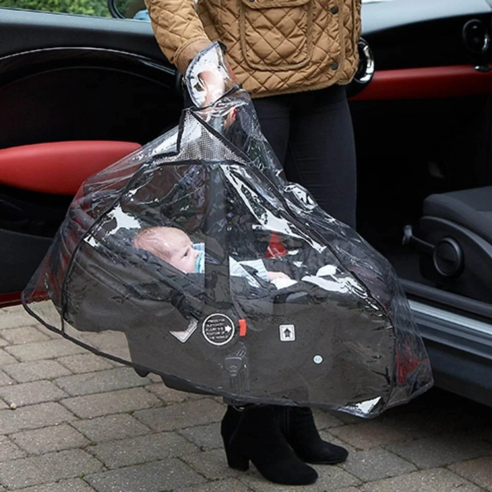 Clippasafe PVC Rain Cover for Infant Car Seat - Image 2