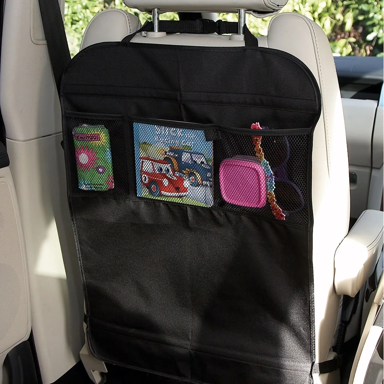 Clippasafe Seat Back Scuff Protector with Storage Pockets - Image 2