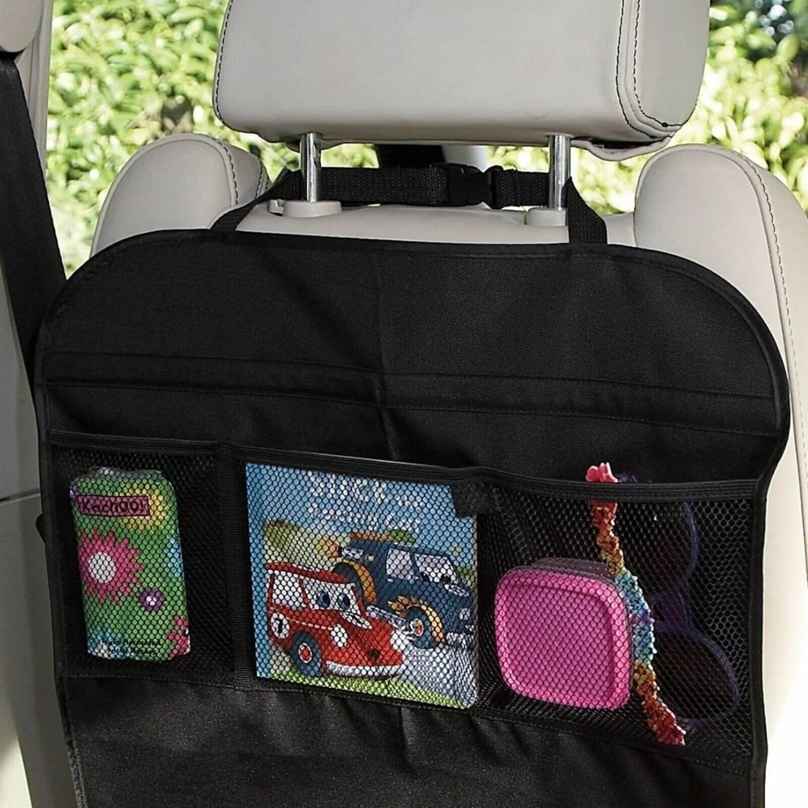 Clippasafe Seat Back Scuff Protector with Storage Pockets - Image 3