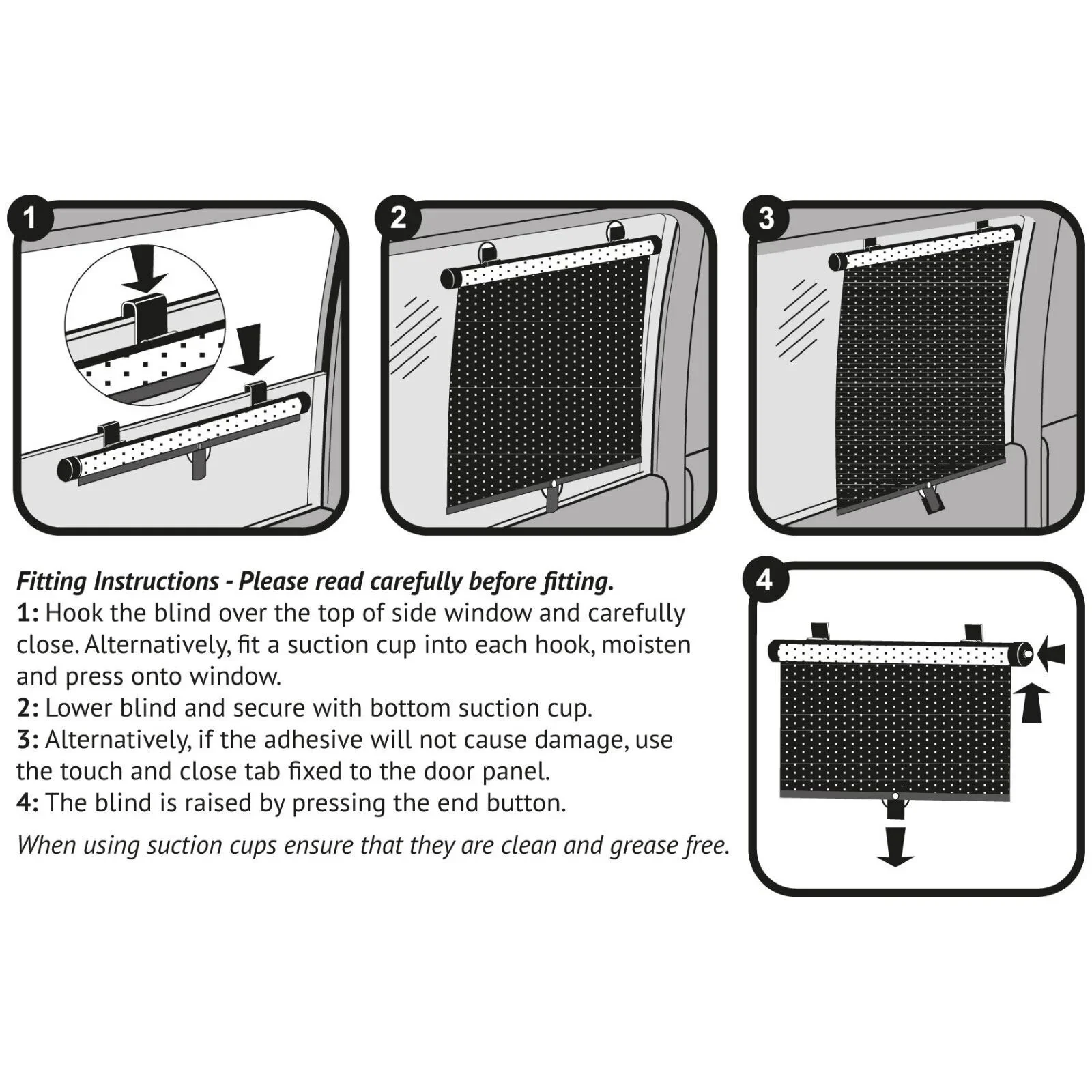 Clippasafe Twin Roller Blinds for the Car - Image 3