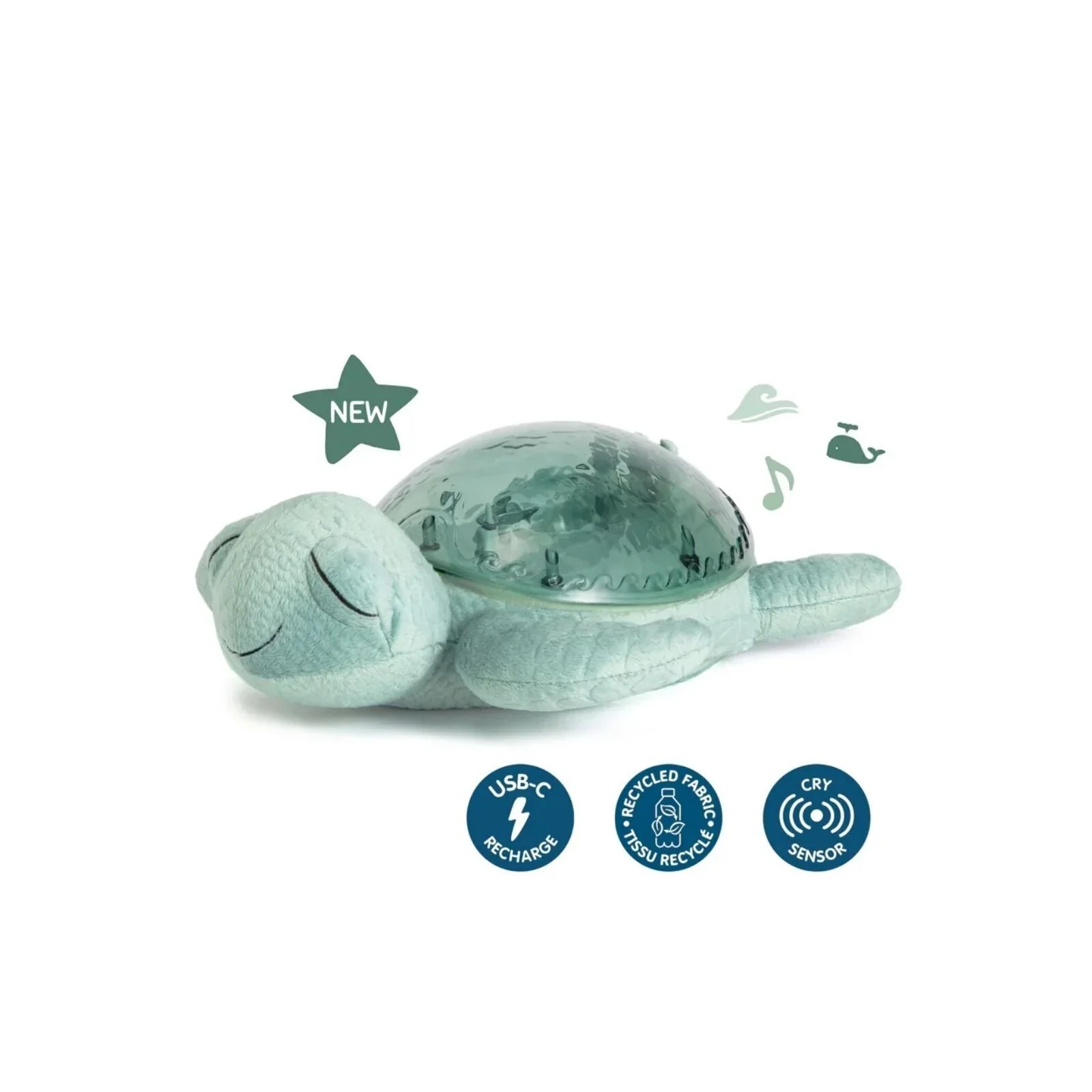 Cloud.b Tranquil Turtle White Noise & Night Light - Green - Image 2