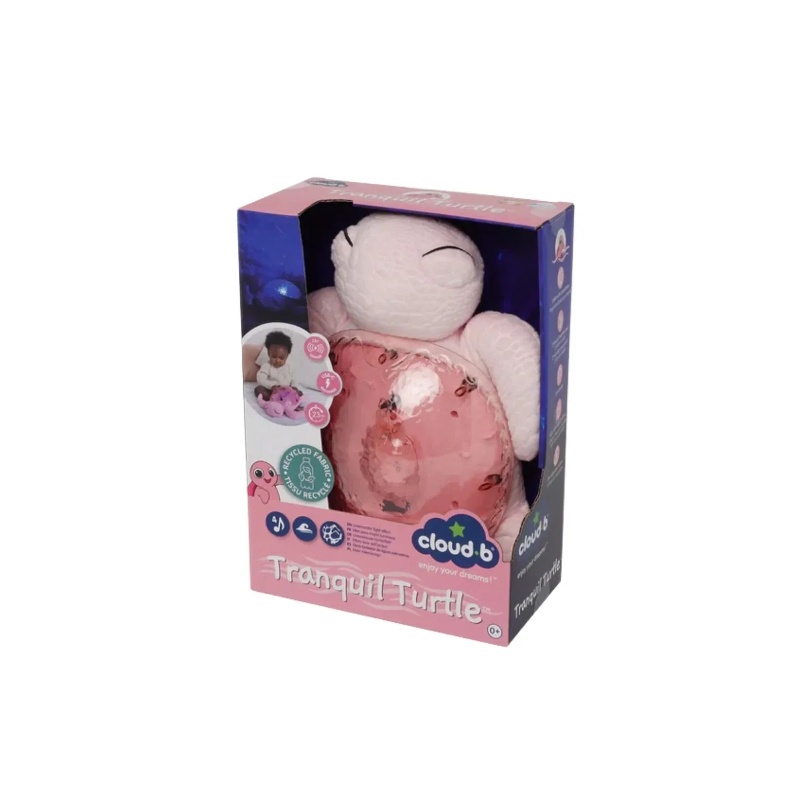Cloud.b Tranquil Turtle White Noise & Night Light - Pink - Image 8