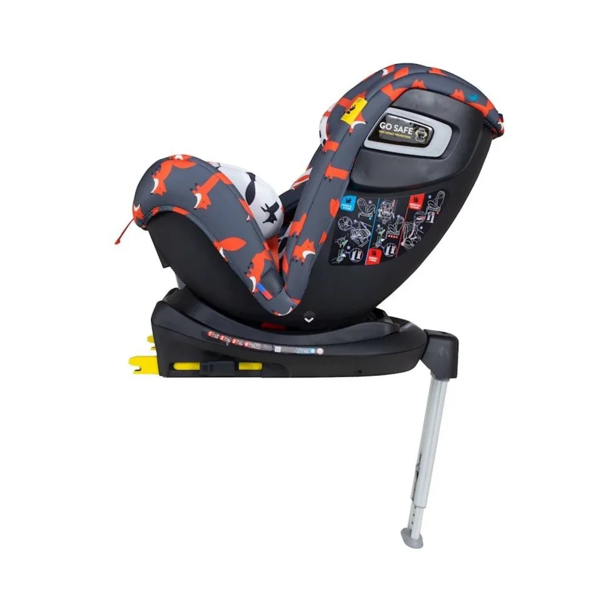 Cosatto All in All 360 Rotate i-Size Car Seat - Charcoal Mister Fox - Image 4