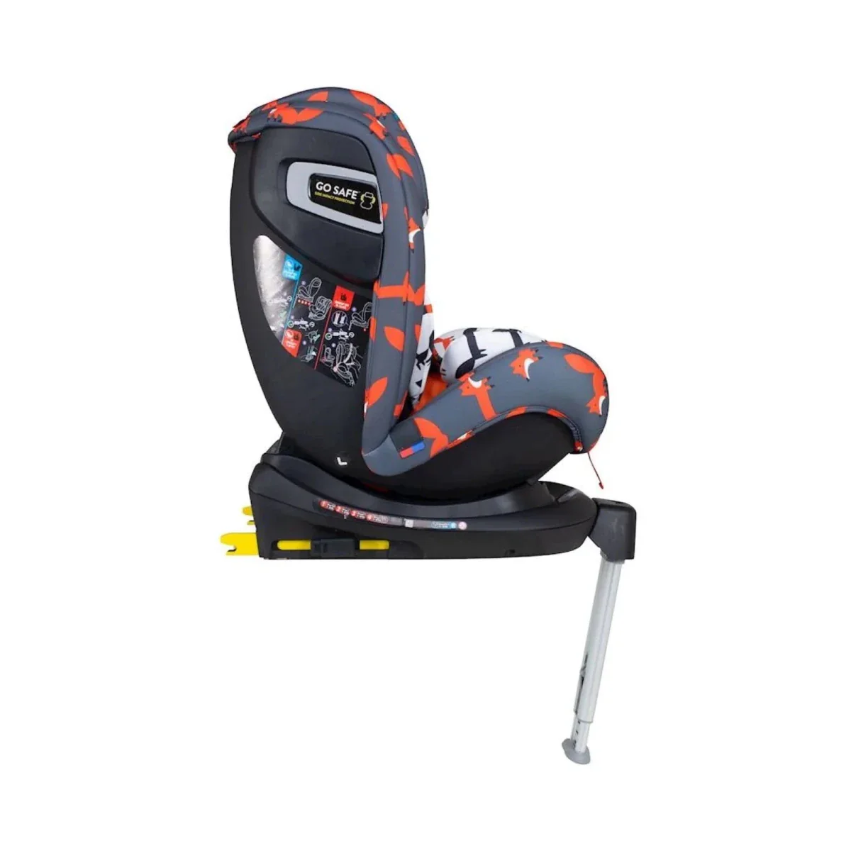 Cosatto All in All 360 Rotate i-Size Car Seat - Charcoal Mister Fox - Image 7
