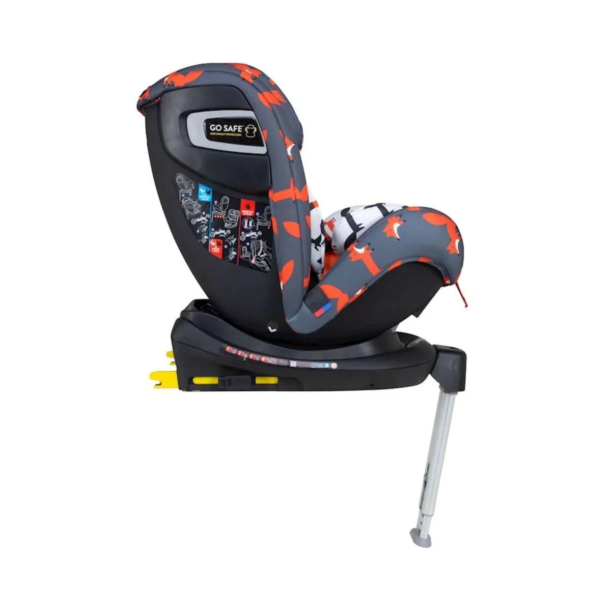 Cosatto All in All 360 Rotate i-Size Car Seat - Charcoal Mister Fox - Image 8