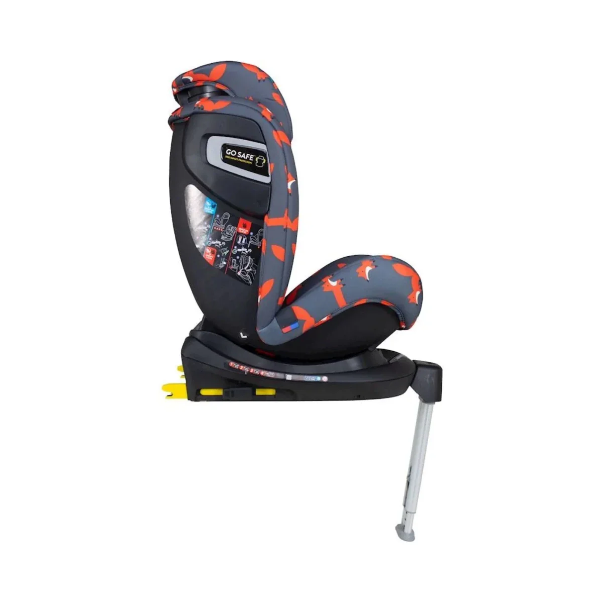 Cosatto All in All 360 Rotate i-Size Car Seat - Charcoal Mister Fox - Image 9