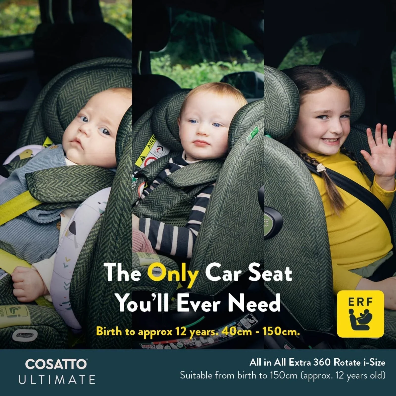 Cosatto All in All Extra i-Size 360 Car Seat - Foxford Hall - Image 11
