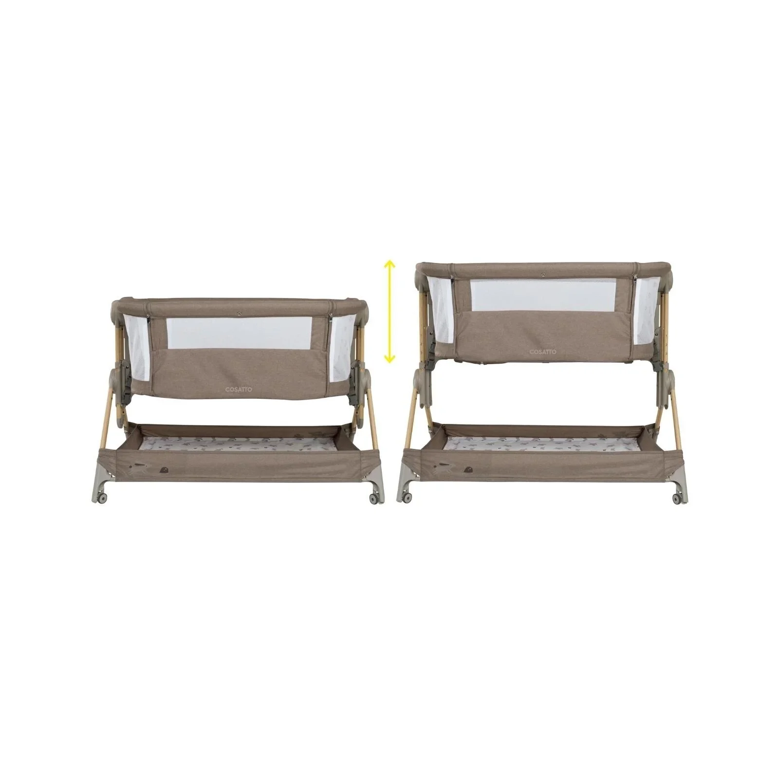Cosatto Close to Me Folding Bedside Crib - Lollop - Image 6