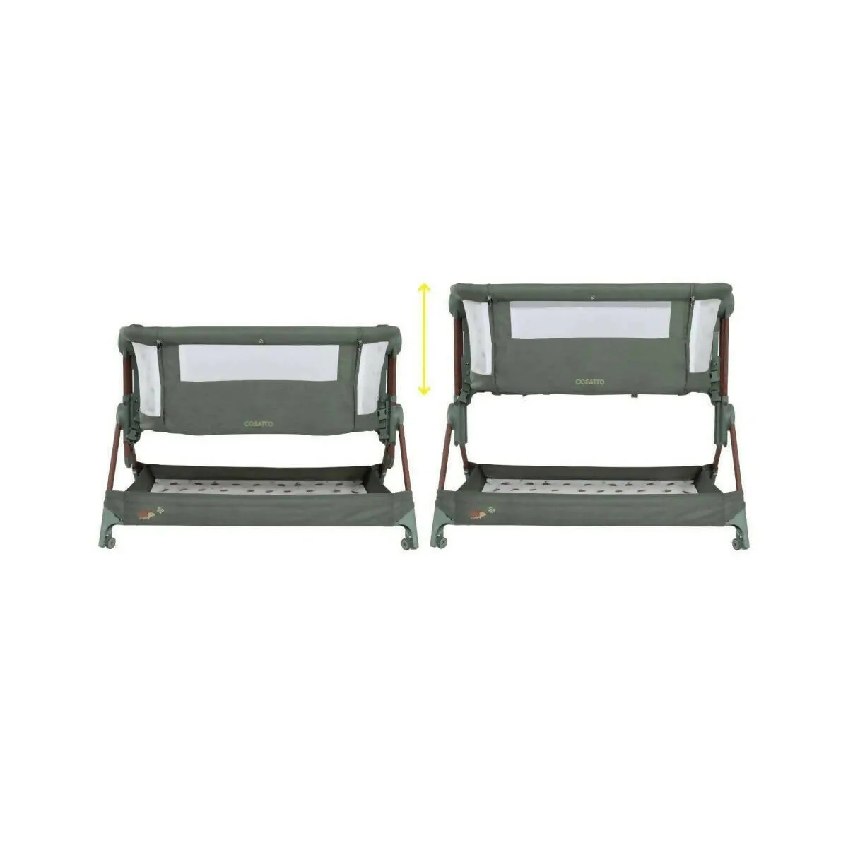 Cosatto Close to Me Folding Bedside Crib - Hoglet - Image 5