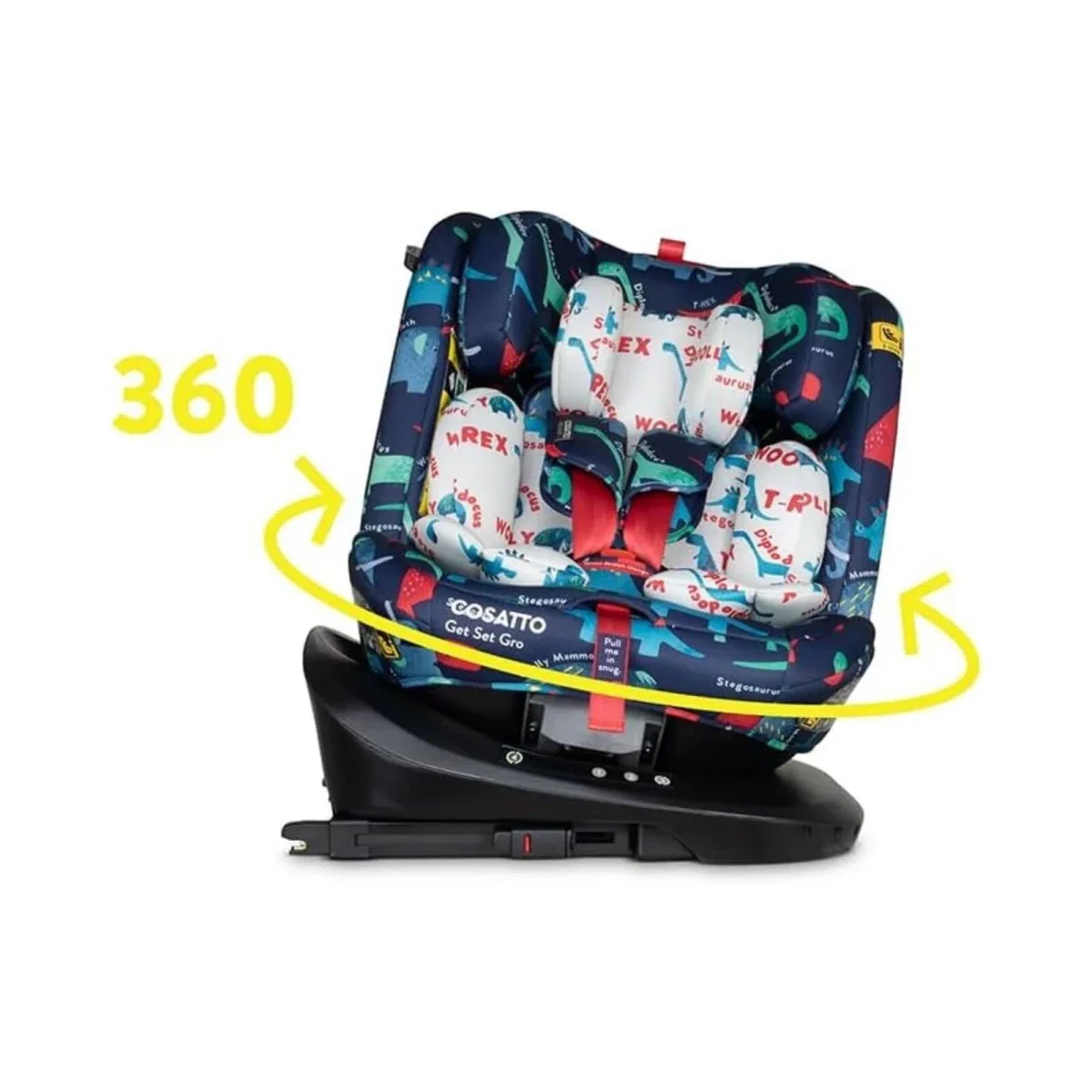 Cosatto Get Set Grow i-Size 360 Car Seat - D Is For Dino - Image 2