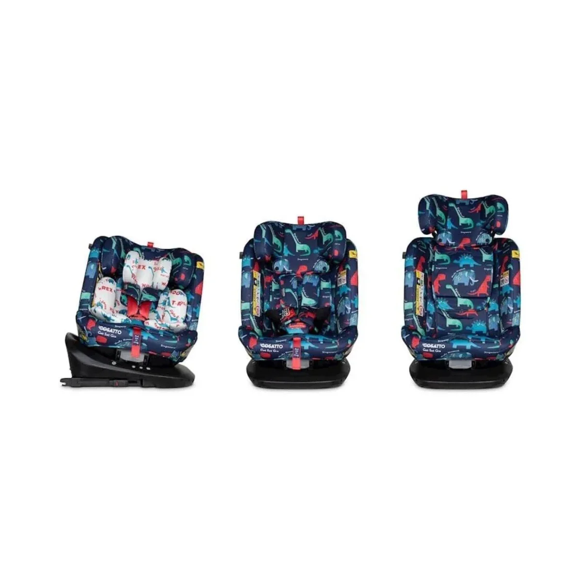 Cosatto Get Set Grow i-Size 360 Car Seat - D Is For Dino - Image 3