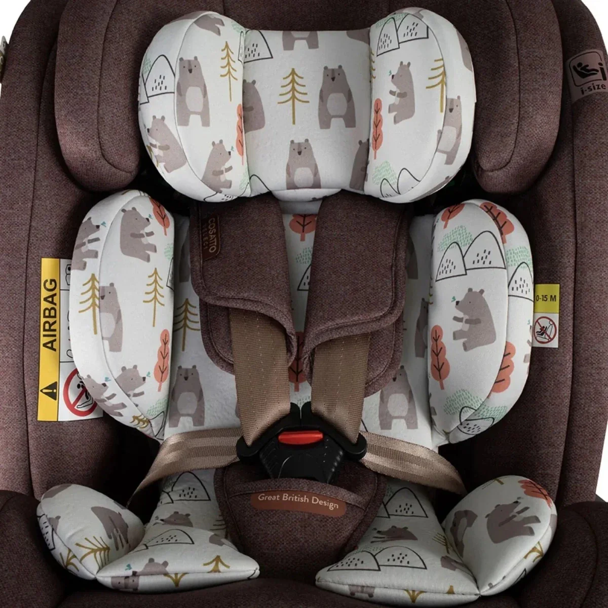 Cosatto Get Set Grow Plus i-Size Group 0+/1/2/3 360 Car Seat - Bear Hug - Image 4
