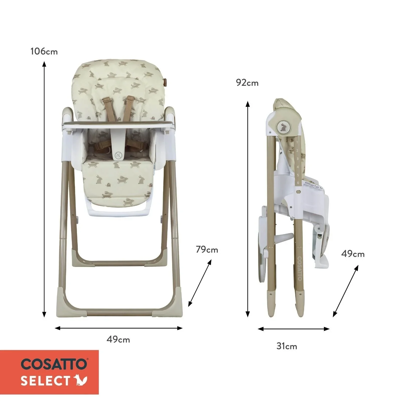 Cosatto Pip 0+ Highchair - Lollop - Image 11