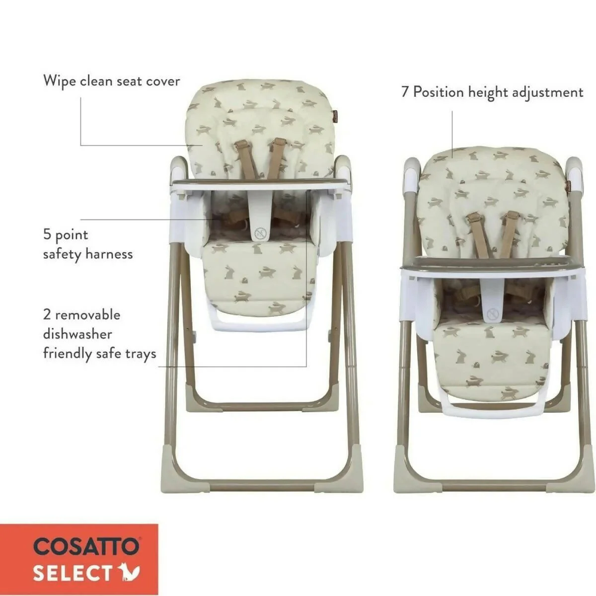 Cosatto Pip 0+ Highchair - Faraway - Image 8