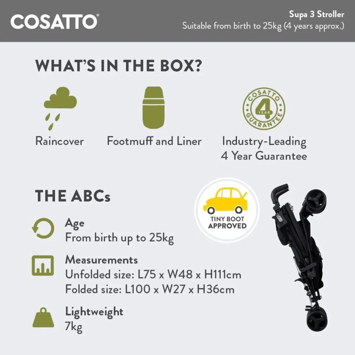 Cosatto Supa 3 Stroller - Silhouette - Image 12