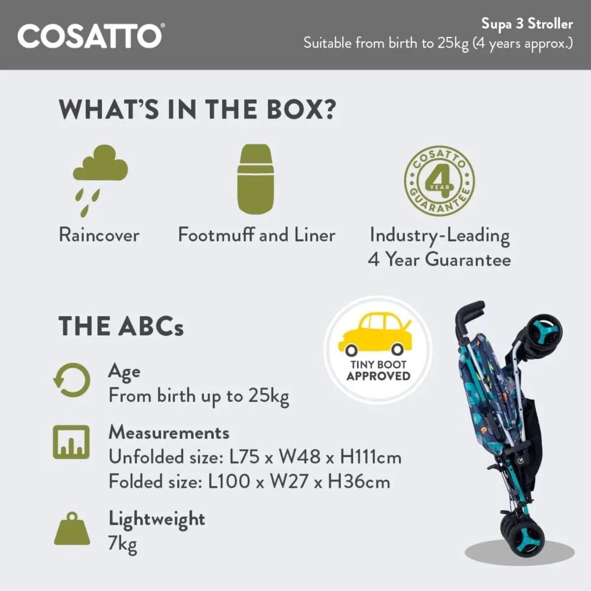 Cosatto Supa 3 Stroller - Dragon Kingdom - Image 8