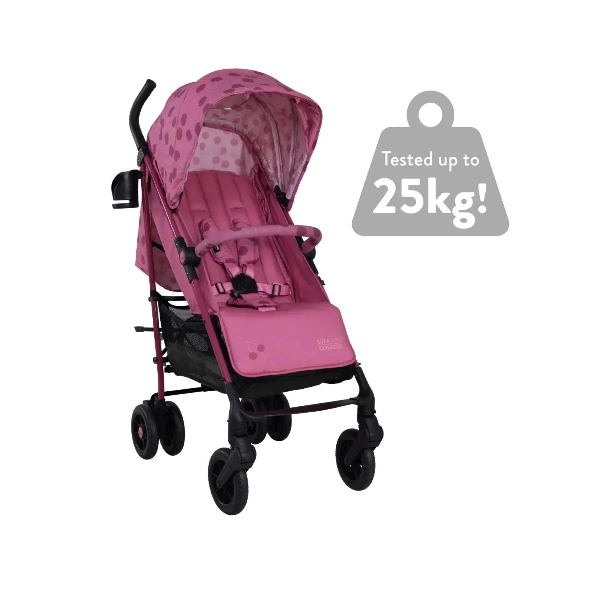 Cosatto Supa Lite Stroller - Cherry Pie - Image 6