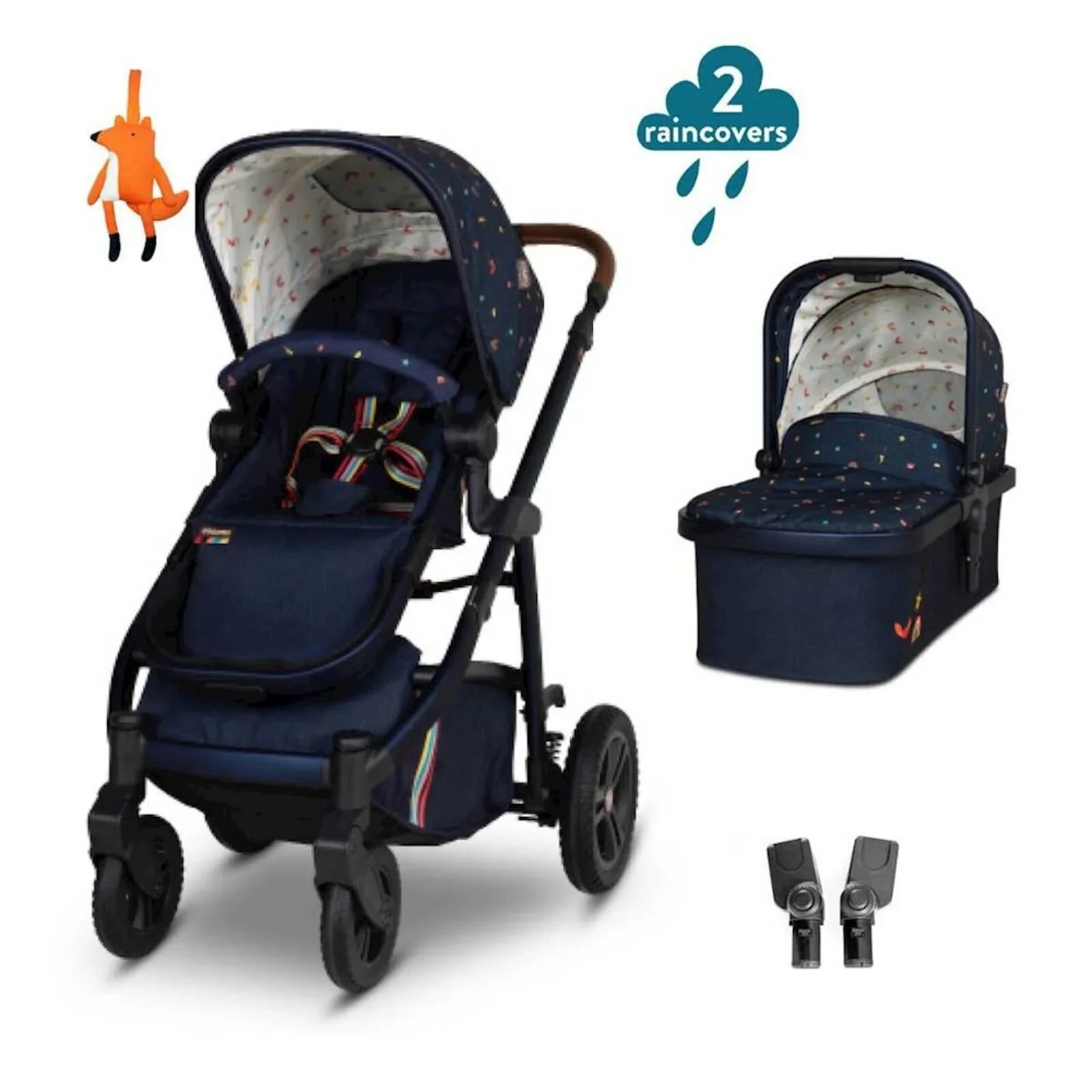 Cosatto Wow 3 Pram & Pushchair - Doodle Days - Image 2