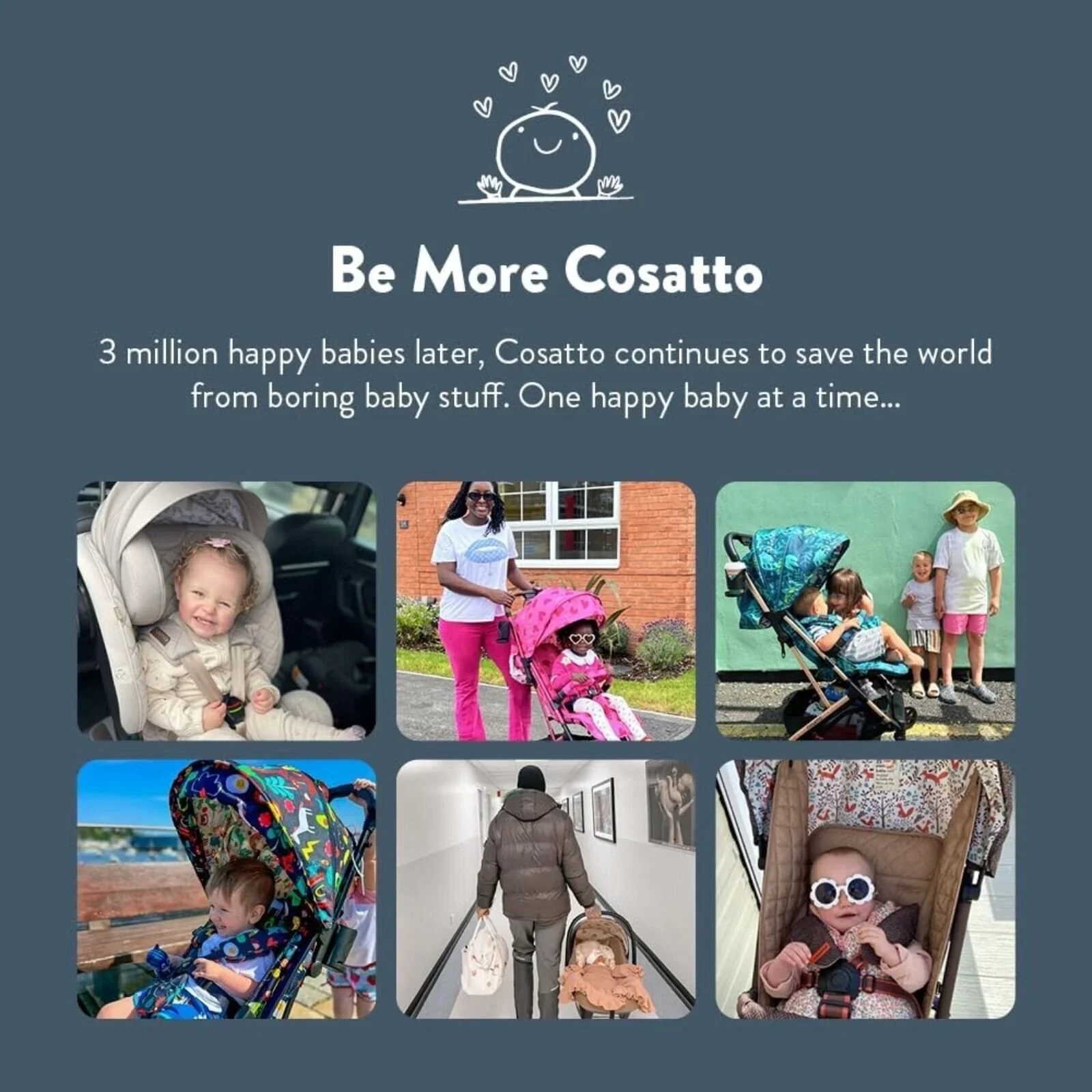 Cosatto Yo! Stroller - Dino Bright - Image 7