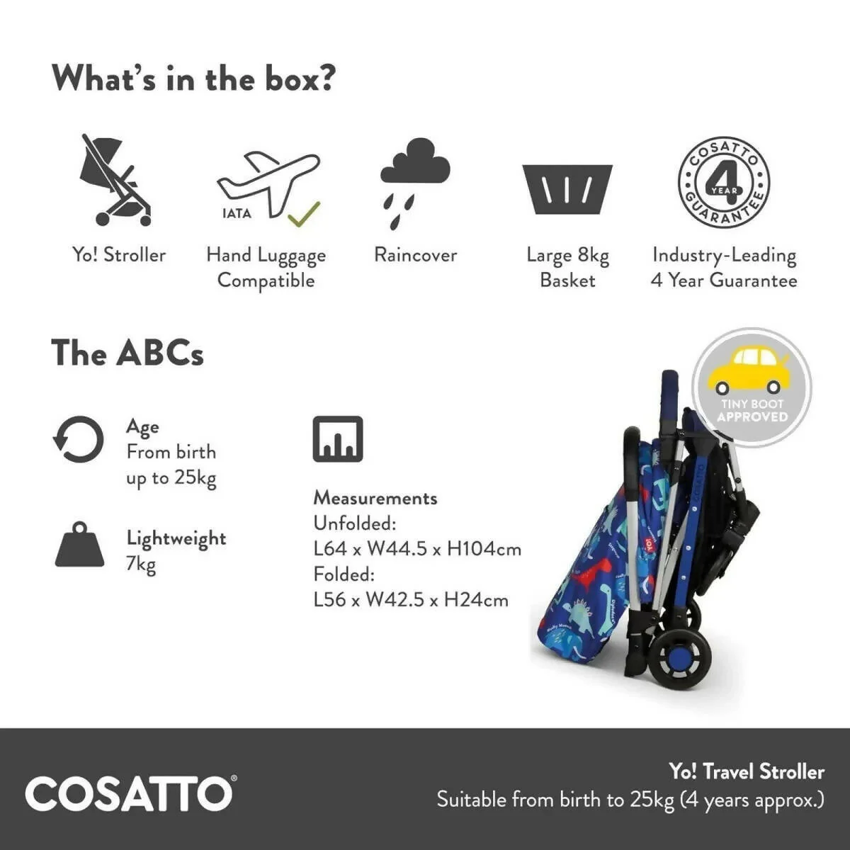 Cosatto Yo! Stroller - Hoglet - Image 6