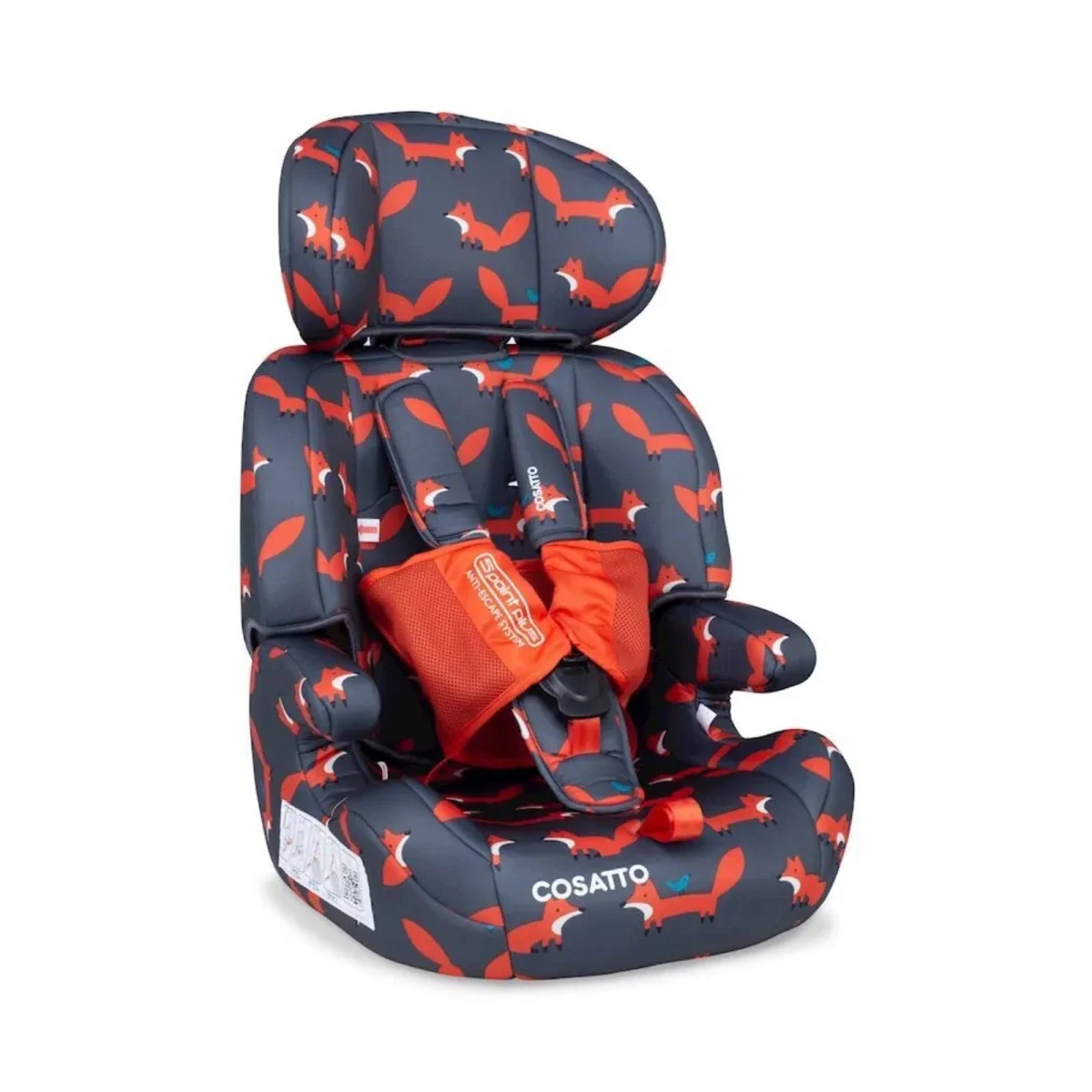 Cosatto Zoomi Group 1/2/3 Car Seat - Charcoal Mister Fox - Image 2
