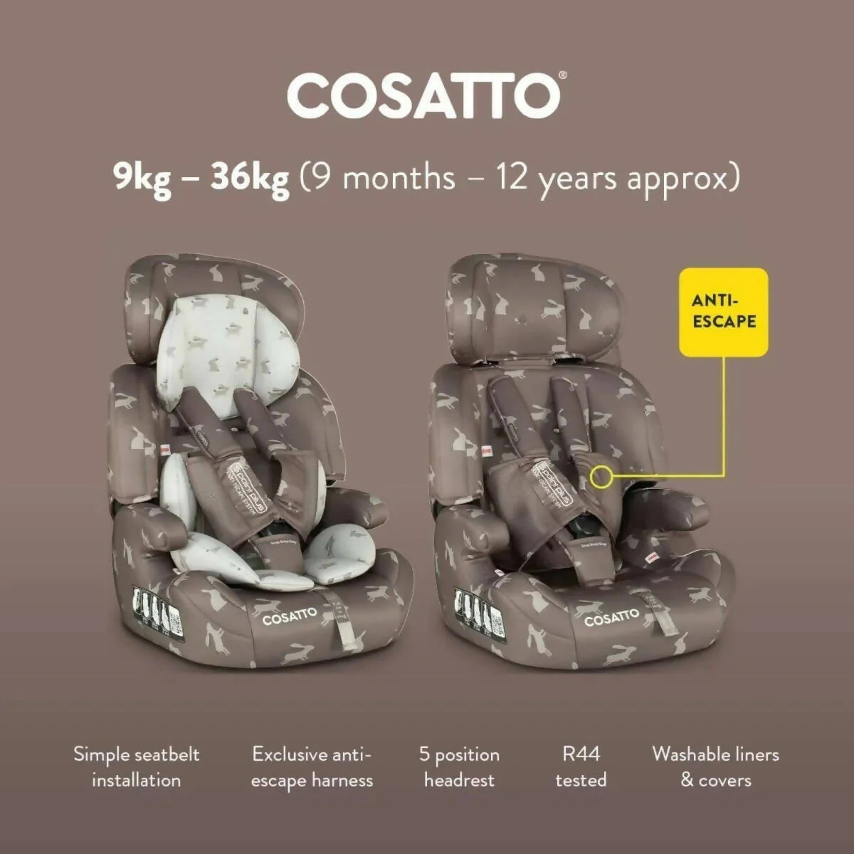 Cosatto Zoomi Group 1/2/3 Car Seat - Lollop - Image 6