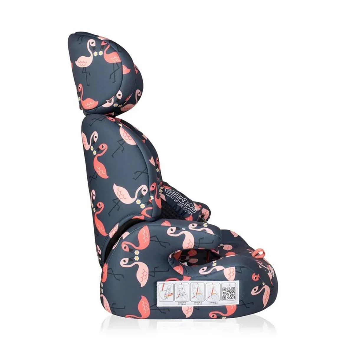Cosatto Zoomi Group 1/2/3 Car Seat - Pretty Flamingo - Image 4
