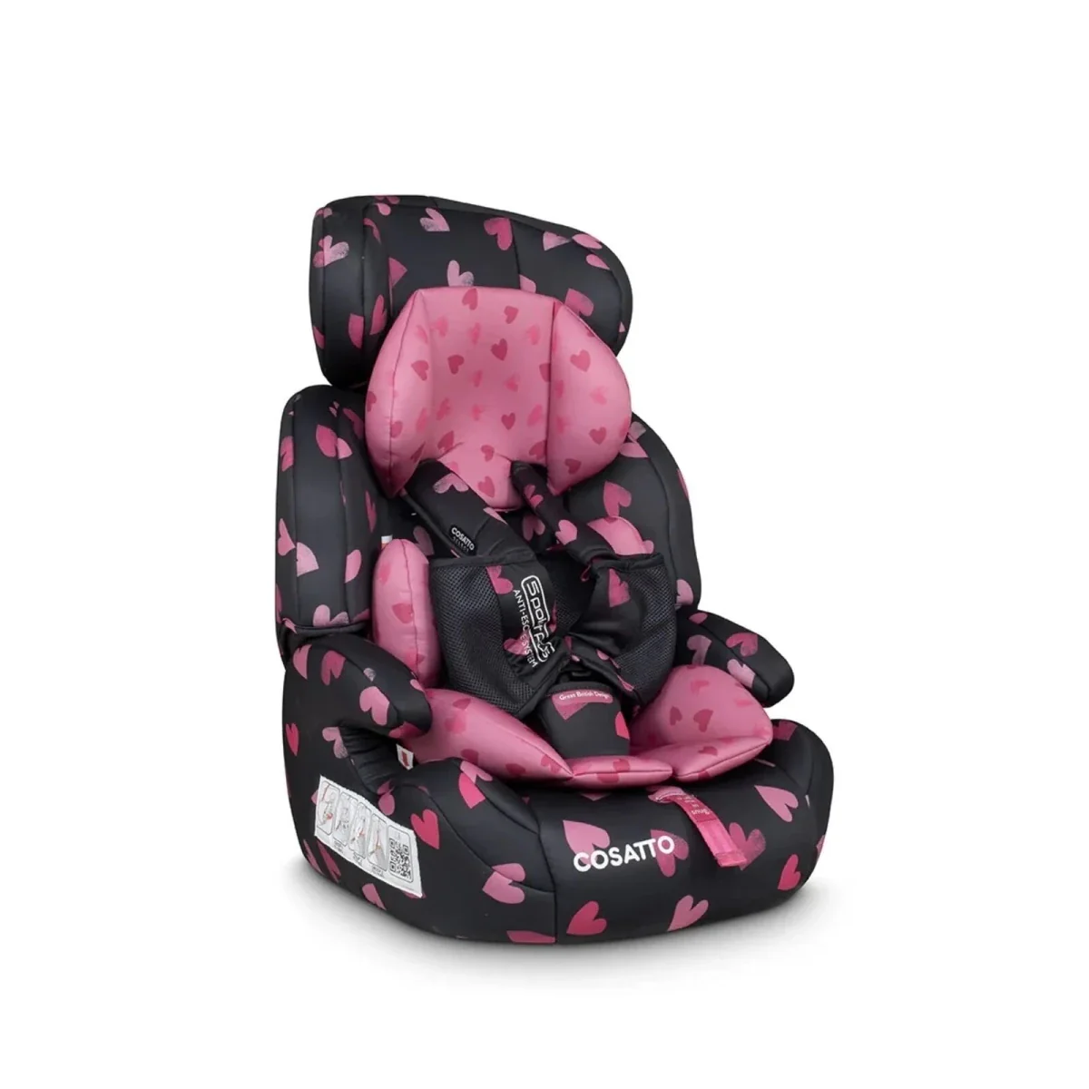 Cosatto Zoomi Group 1/2/3 Car Seat - Charcoal Ligthearted - Image 2