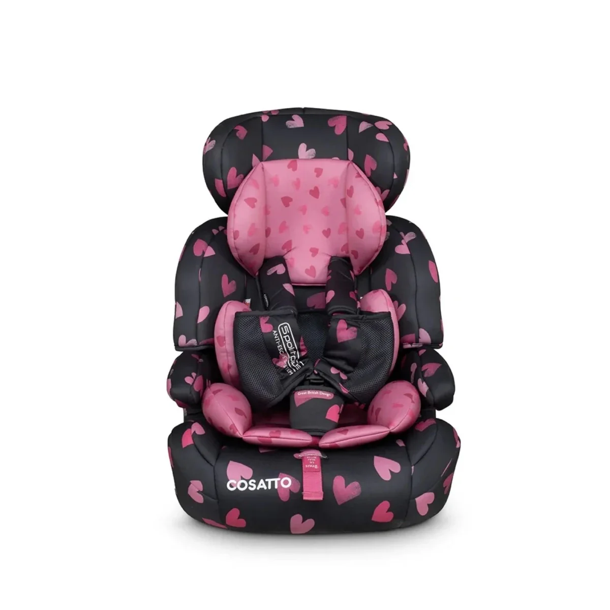 Cosatto Zoomi Group 1/2/3 Car Seat - Charcoal Ligthearted - Image 3