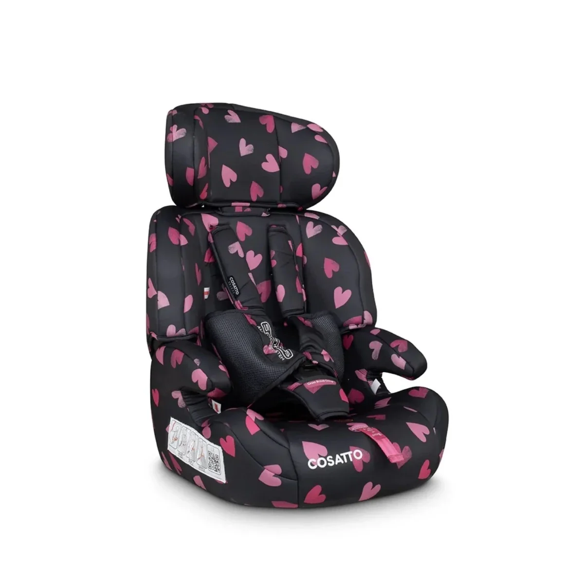 Cosatto Zoomi Group 1/2/3 Car Seat - Charcoal Ligthearted - Image 4