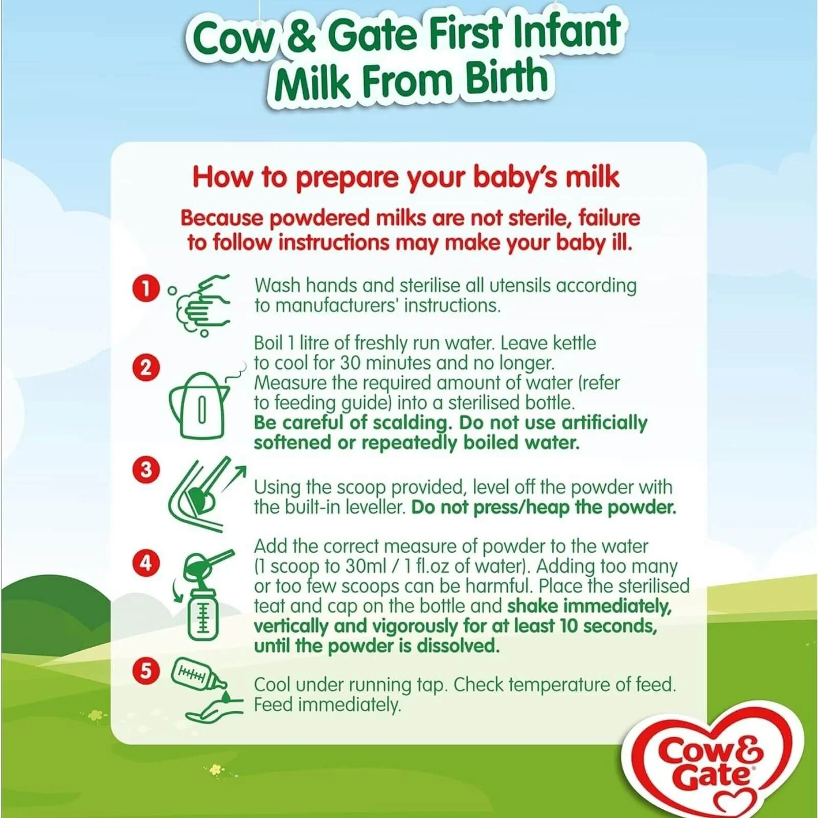 Cow & Gate 1 First Infant Milk Formula 0-6 months 800g - Image 6