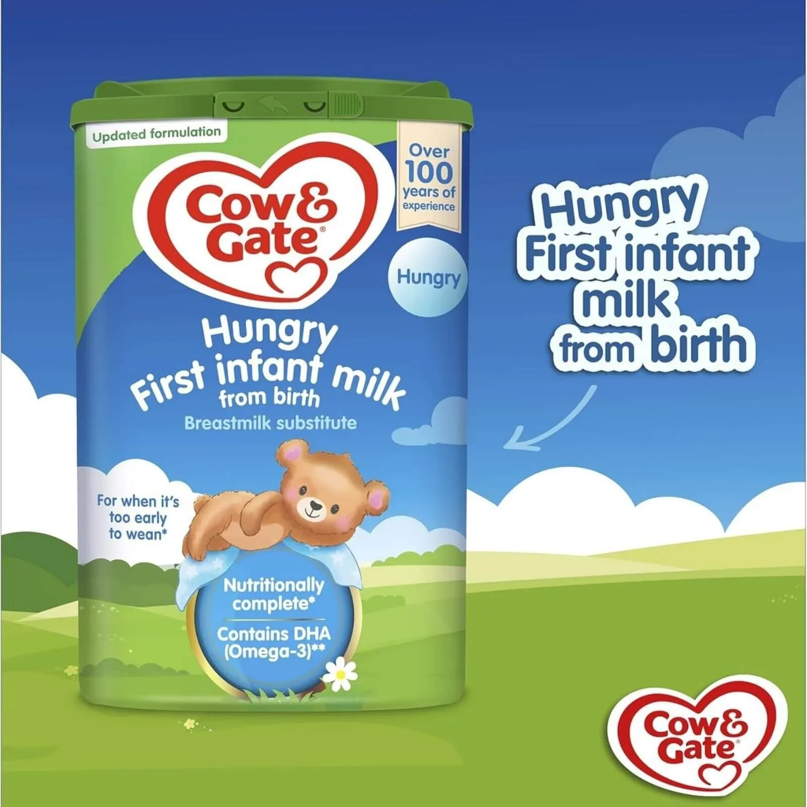 Cow & Gate 1 Hungry Baby Milk Formula 0-6 months 800g - Image 3